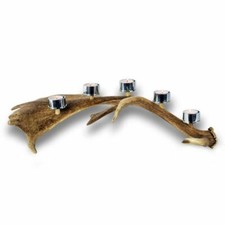 Bougeoir avec vrai bois de