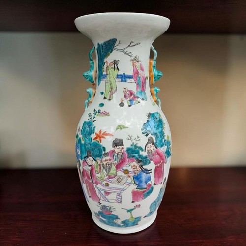 Grand vase chinois famille - grand,