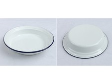 PLAT  EMAIL - ASSIETTE - CAMPING  - CUISINE - ENAMEL DISH - ANCIEN - VINTAGE - C