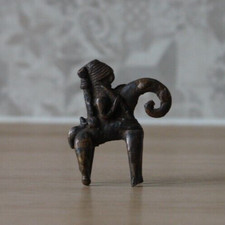 Cavalier en bronze Sao Sokoto Putchu Guinadji - TCHAD DEBUT XXème