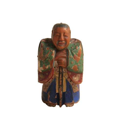 Okimono bois laqué japon - okimono,