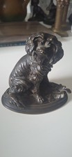 Chien Cavalier King Charles Bronze Signé Jules Moignier