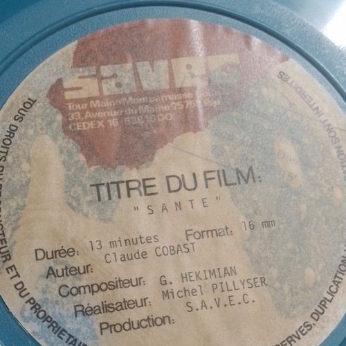 Bobine film 16 mm - s.a.v.e.c.,