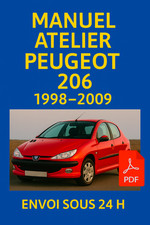 Manuel Atelier Peugeot 206 1998-2009 RTA Revue Technique Auto CD PDF