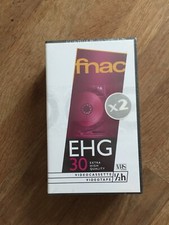 CASSETTE VIDEO VHS VIERGE FNAC pack 2 x 30 mn   NEUF