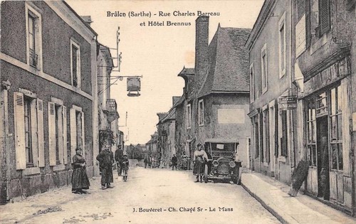Cpa brulon rue charles - brulon,