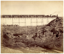Charles Roscoe Savage, USA, Dale Creek Iron Viaduct Before Reinforcements vintag