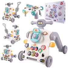 Malplay Trotteur à pousser interactif 6in1 Educational Table Volant Scooter