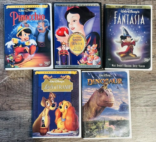Disney animated classic dvds - 5,