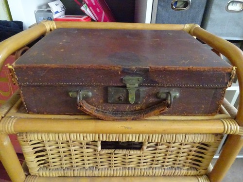 Ancienne valise vintage - tole, &