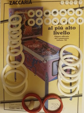 FLIPPER-ZACCARIA-TIME MACHINE -KIT ELASTIQUES-PINBALL RUBBER KIT