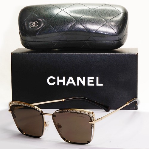 Chanel sunglasses pearl gold - pearl,