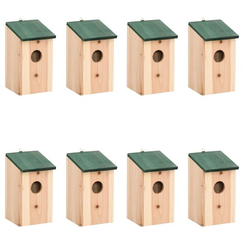 4x Nichoir Bois Cabane à