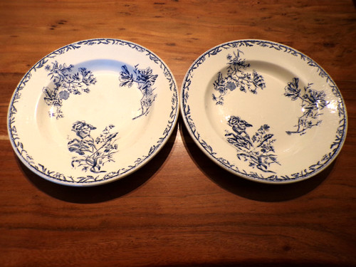 Assiettes creuses faience - 2,
