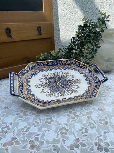 Plat ancien faïence de - plat, en
