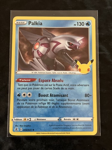 Carte pokemon palkia 004 025 - carte,