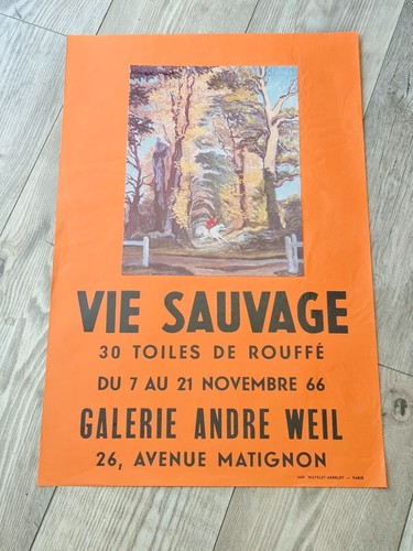 Affiche originale vie sauvage - affiche,