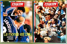FOOTBALL L'EQUIPE MAGAZINE MUNDIAL 1998 LE MONDE EST BLEU + MERCI LES BLEUS