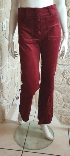 Pantalon velours bordeaux - , neuf