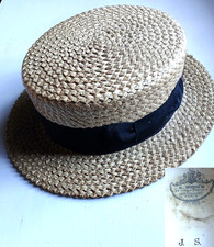 Chapeau canotier paille