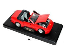 MAJORETTE 1/24 PORSCHE 944 CABRIOLET, ROUGE, MINIATURE VOITURE AUTOMOBILE MODELE