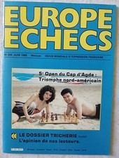 REVUE EUROPE ECHECS - n°330- Les OPENS FRANCAIS - Juin 1986
