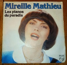 MIREILLE MATHIEU - LES PIANOS DU PARADIS ( DISQUE 45 TOURS ) - V30 -