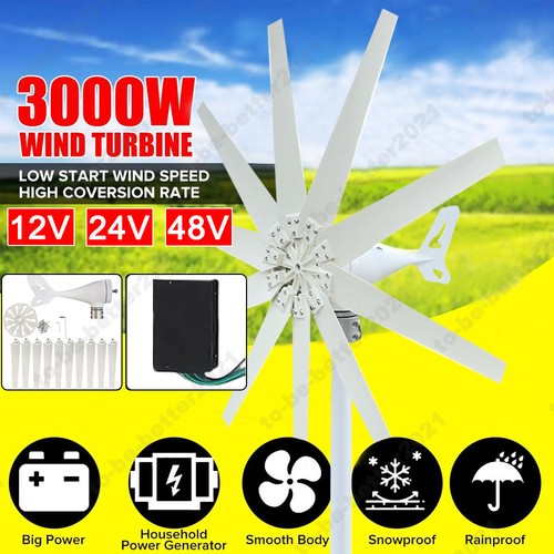 Eolienne 3kw 10pales avec - 3kw,