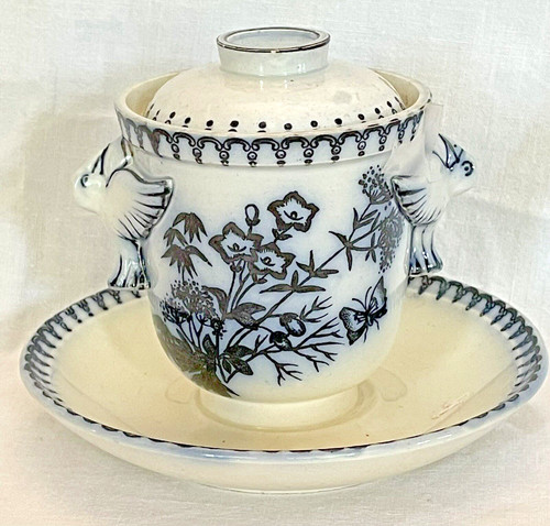 Moutardier faience de - faience,