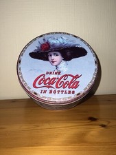 Boîte fer publicitaire COCA COLA Style Ancien Vintage Reproduction Lady Hamilton
