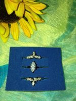 Silvertone marquise cut - marquise, cz