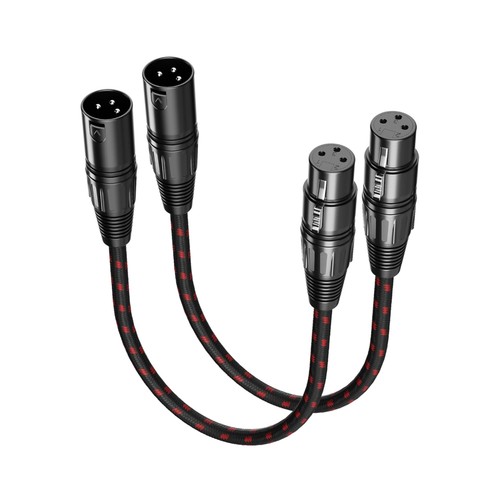 Short xlr cables 1ft pack - xlr,