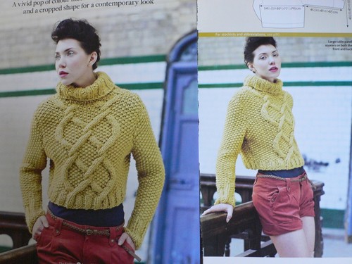 Pull câble épais - à, motif