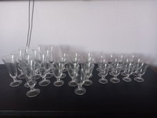 lot de 32 ancien verres signé Daum France  modèle ORVAL