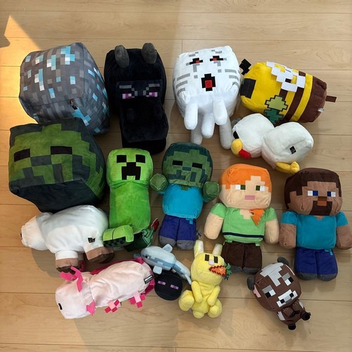 Lot peluches minecraft - de,