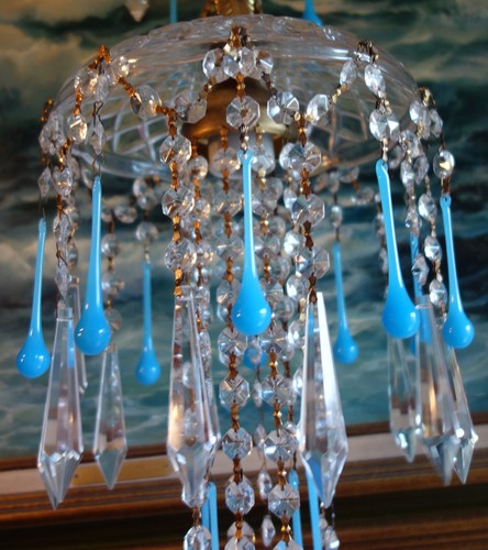 Hanging vintage lamp brass - vintage,