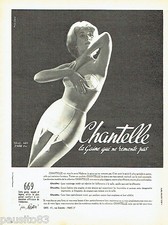 PUBLICITE ADVERTISING 106  1958  Chantelle  la gaine 669 sous vetements