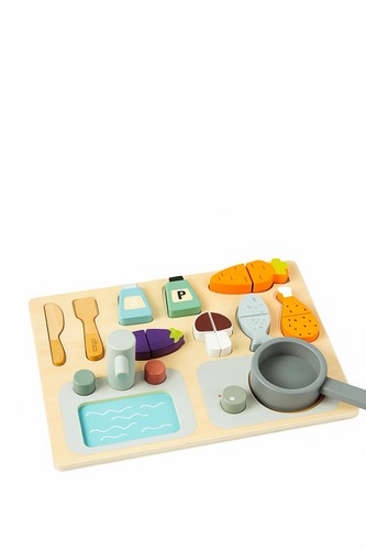 Puzzle cuisine enfant bois - cuisine,