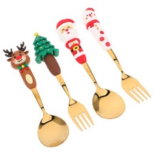  4 Pcs Service Vaisselle Noel