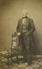 France Boulogne sur Mer Man Portrait Fashion Old CDV Photo De Mauny 1870