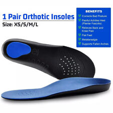 1 Paire Semelles Orthopédiques Pied Plat Soutien De La Voûte Fasciite Plantaire