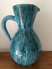 beau pichet broc  bleu