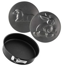 7418 Special Creative Lapin + Agneau Moule à Charnière Acier Inoxydable Noir ...