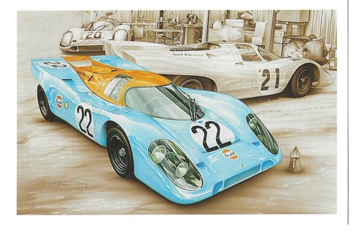 Carte postale porsche 917 - carte, k