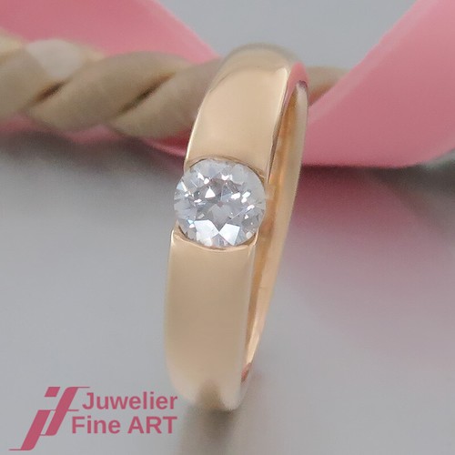 Bague solitaire avec - , 1