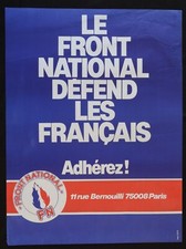 Affiche LE FRONT NATIONAL