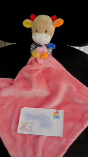 Doudou peluche girafe vache - peluche,