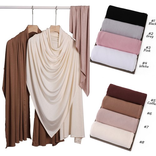 Foulard hijab uni mélangé - foulard,