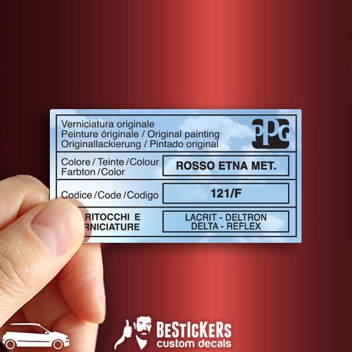 Autocollant étiquette