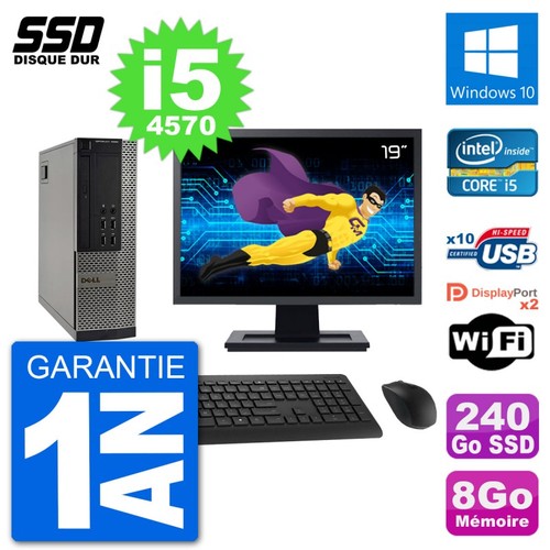 Dell 7020 sff ecran - pc, 19"